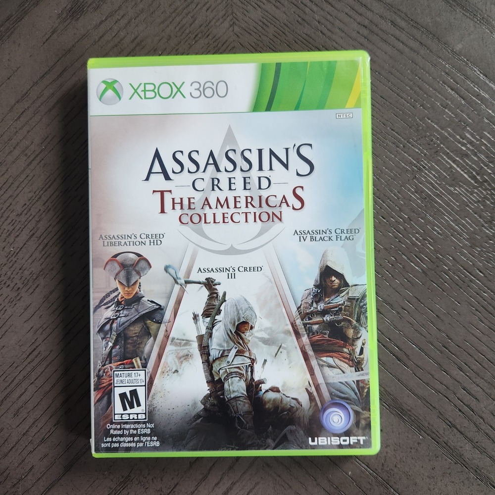 Assassins Creed The Americas Collection Xbox 360 3 Game Bundle Ubisoft